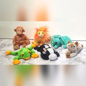 Ty Beanie Baby Lot of 6 No Tags GREAT  PLAY LOT